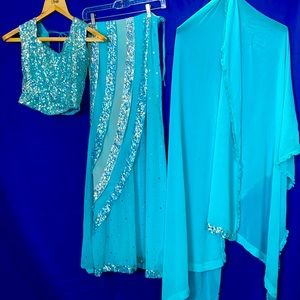 Show Stopping 3 Piece Lengha!